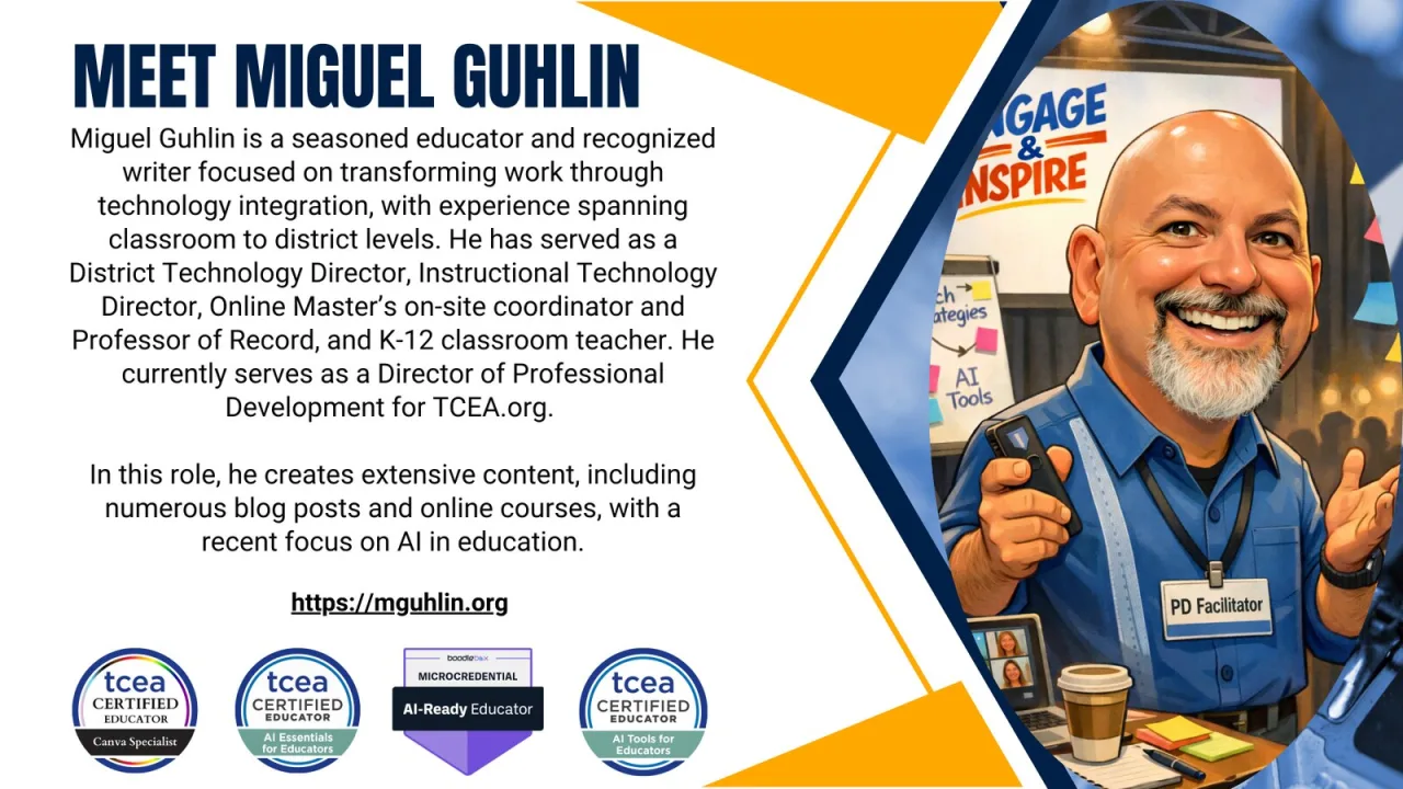 Slide 2: Meet Miguel Guhlin