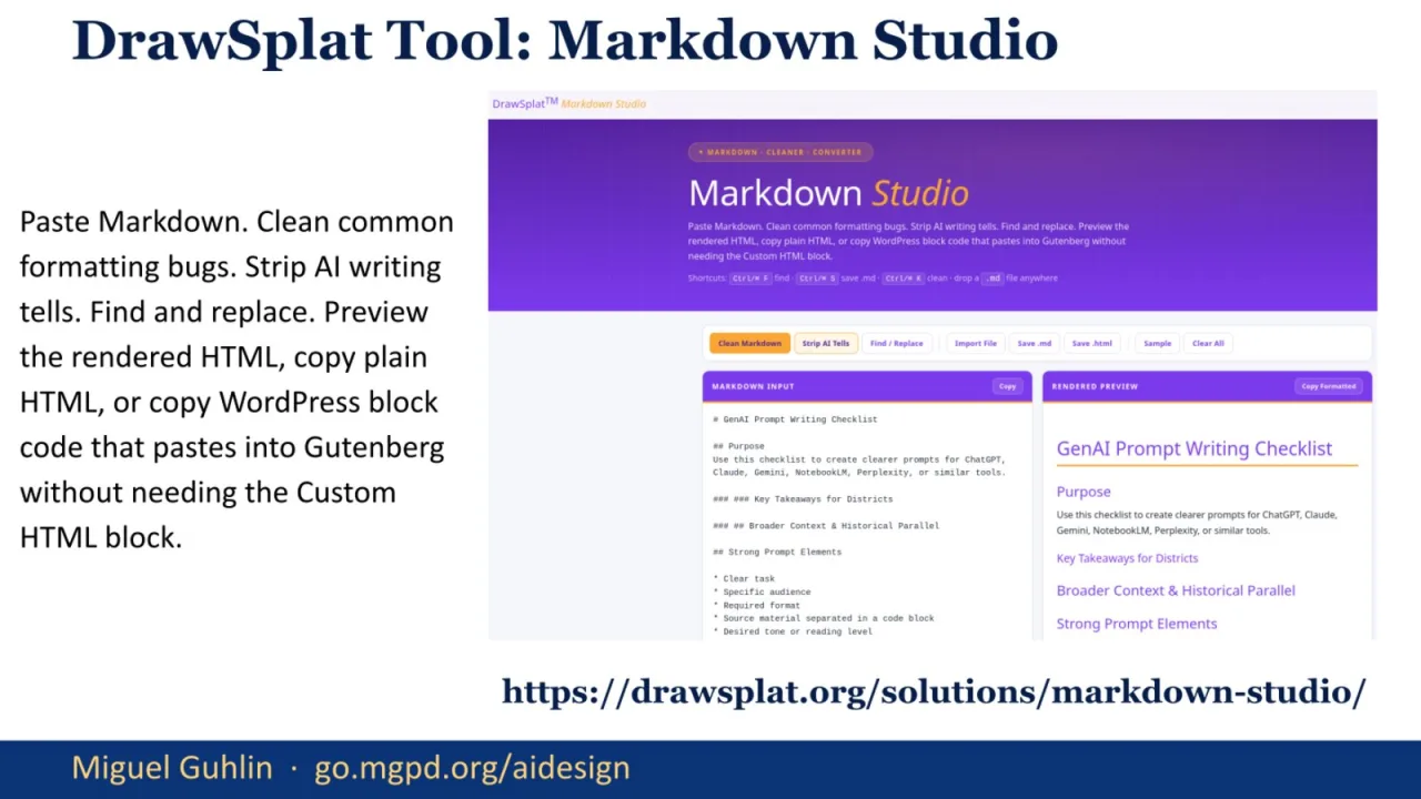 Slide 37: DrawSplat Markdown Studio