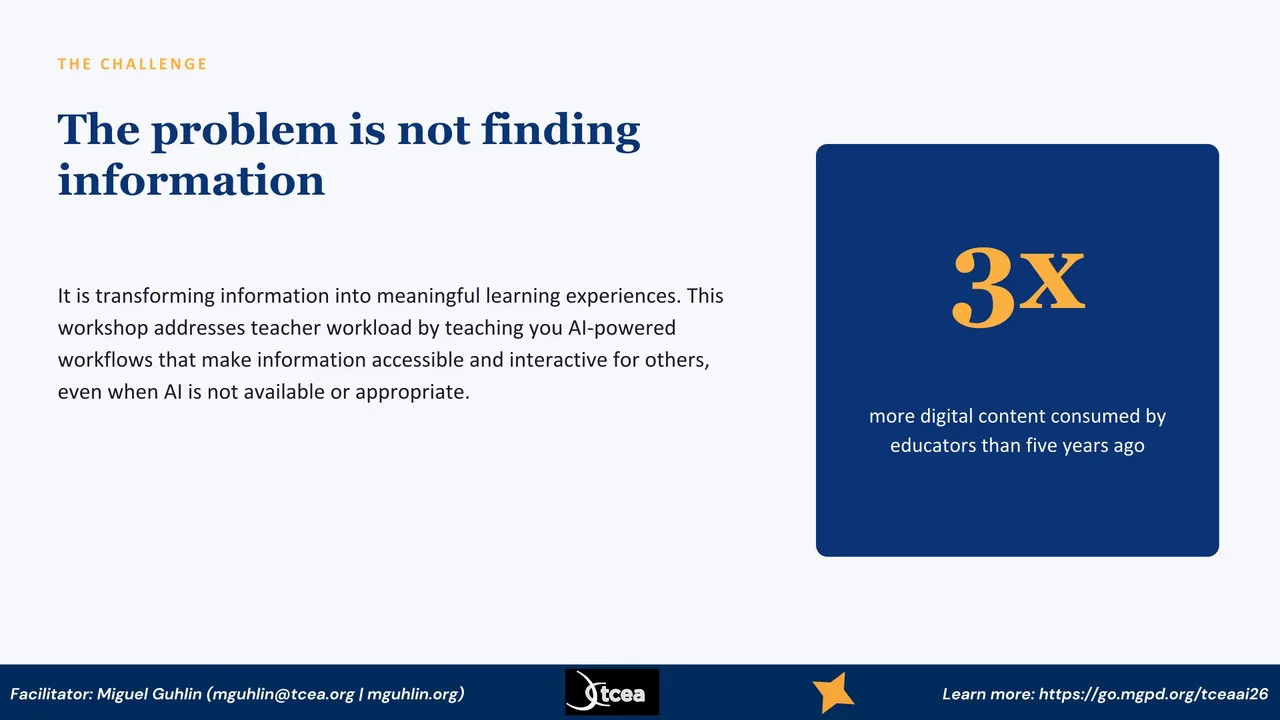 The Challenge, educators consume about three times more digital content than five years ago