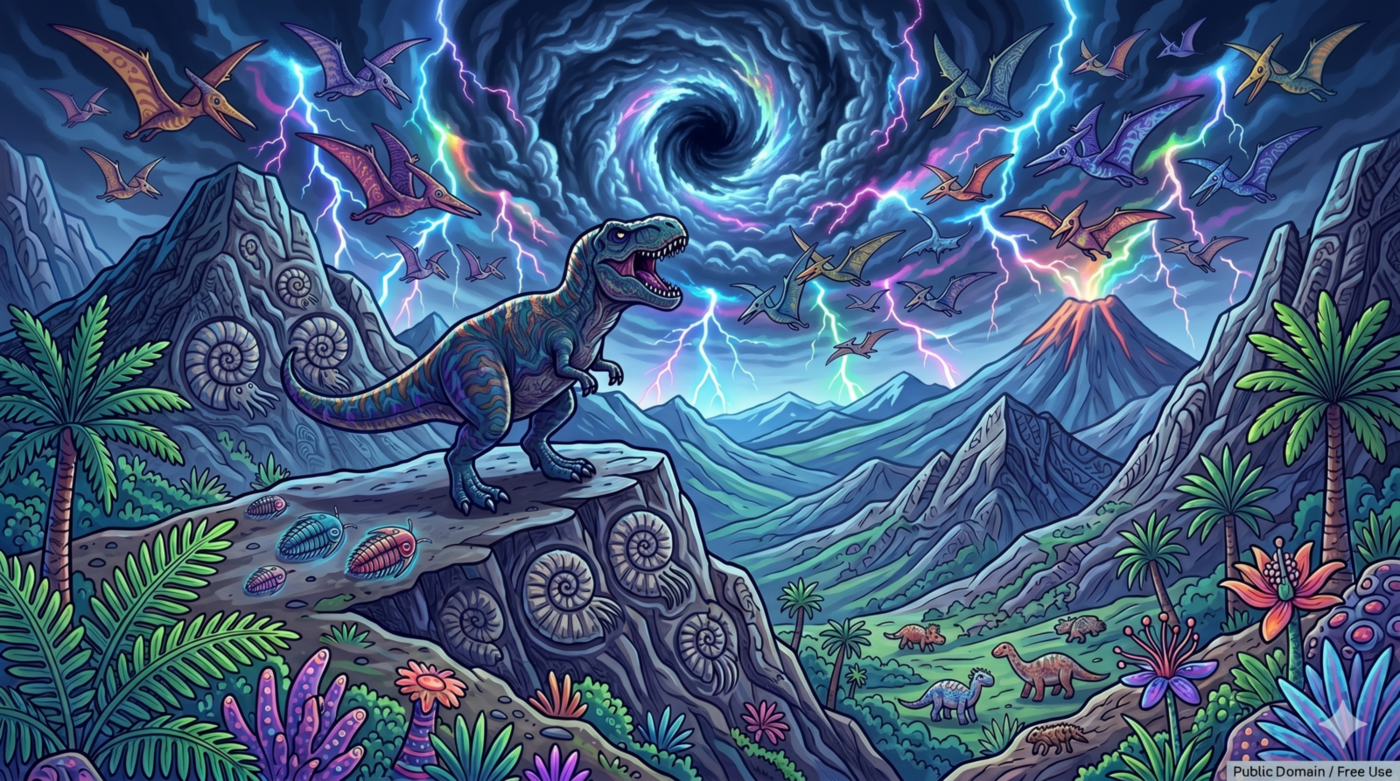 Included ScratchArt background with painterly rainbow texture