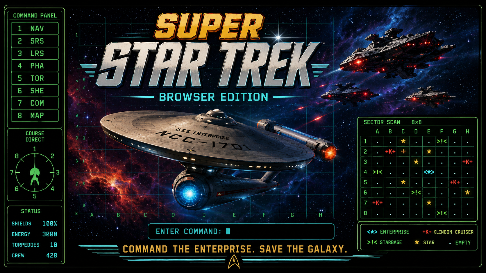 Super Star Trek display art