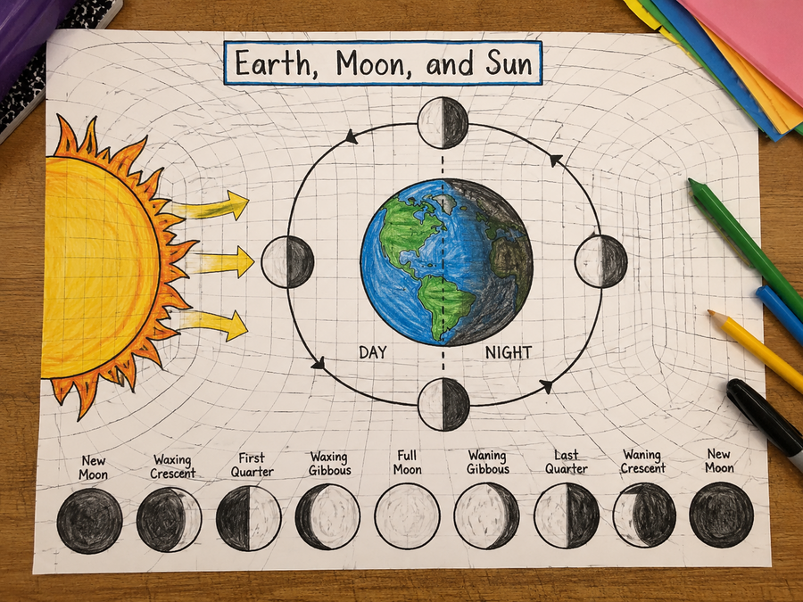 Earth, Moon, and Sun example