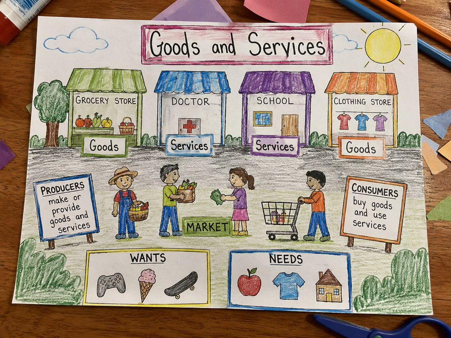 Goods and services market example