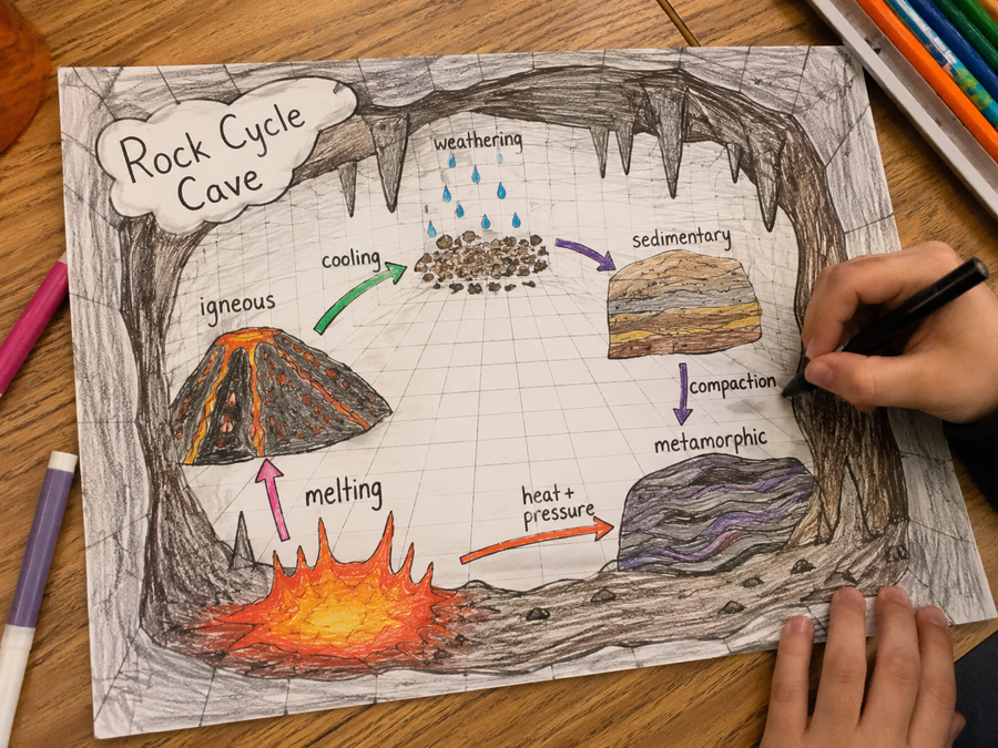 Rock cycle cave example