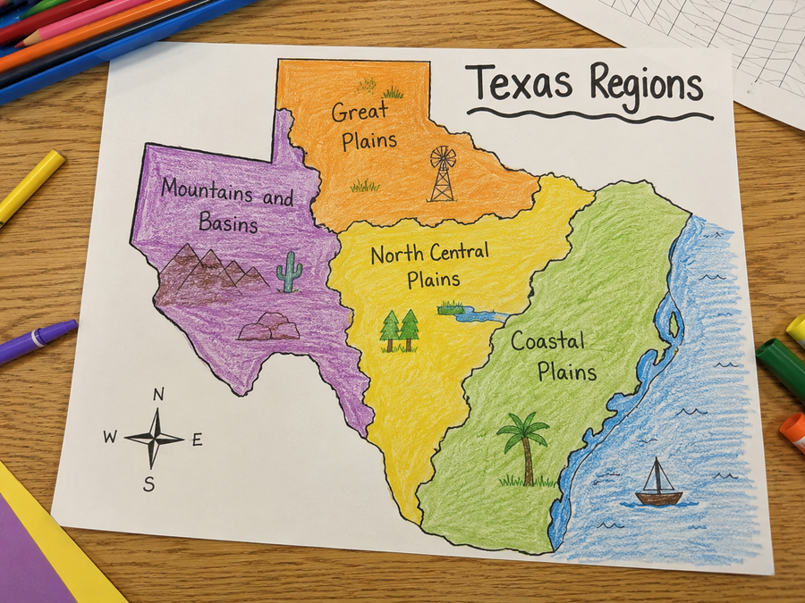 Texas regions example